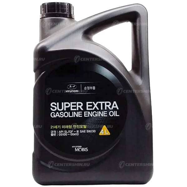 HYUNDAI super extra gasoline API SLGF 3 5W30 4 л. п/синт.